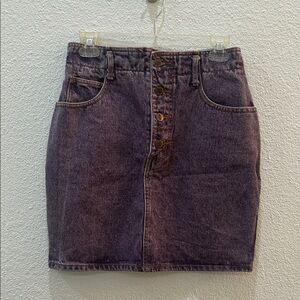 Vintage 90s Bongo Purple Denim Skirt S